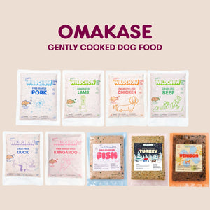 Omakase Cooked Dog Food Trial Variety Set