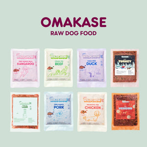 Omakase Raw Dog Food Trial Variety Set