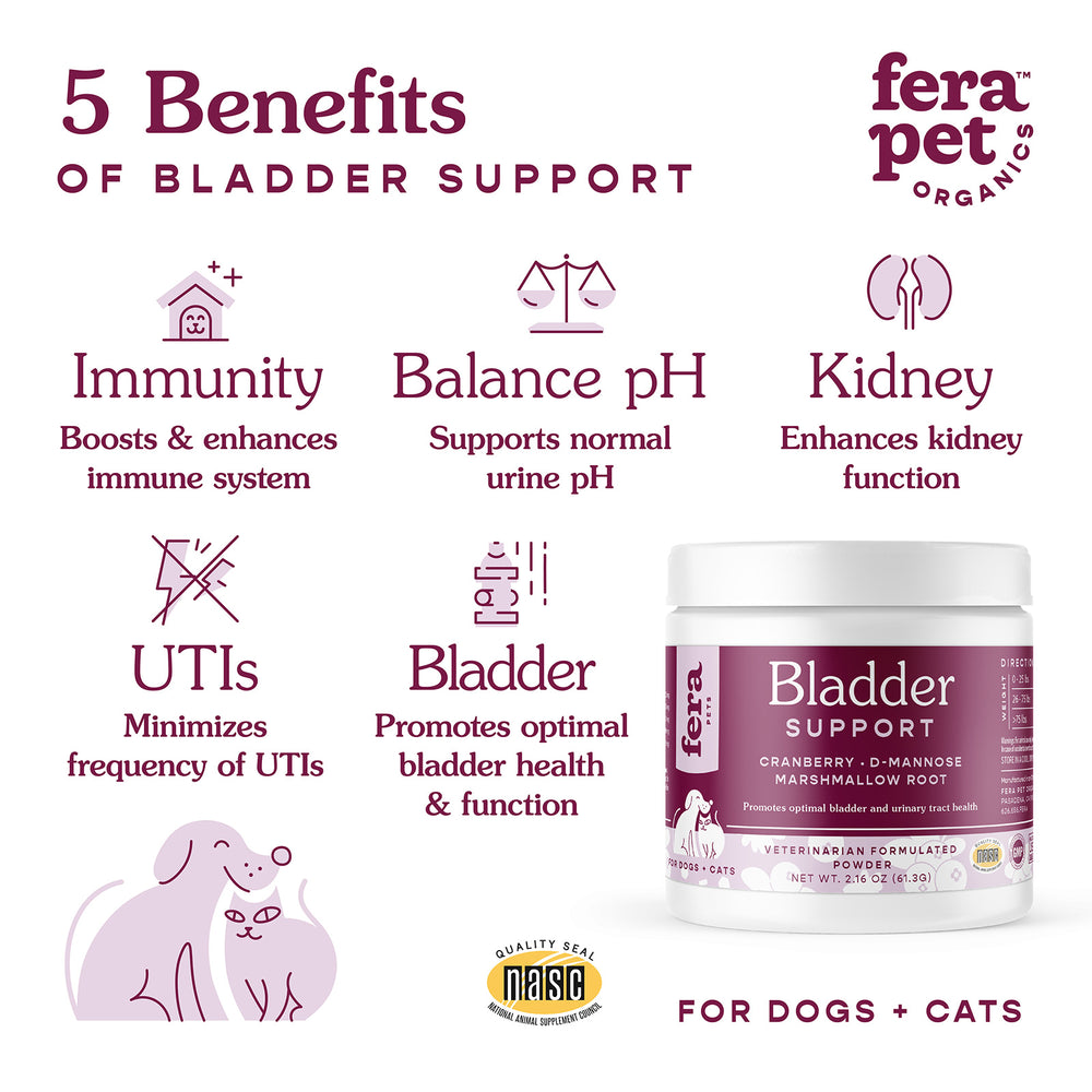 
            
                Load image into Gallery viewer, Fera Pet Organics Bladder Support Supplement for Dogs and Cats 2.1oz
            
        